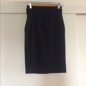 Black pencil skirt